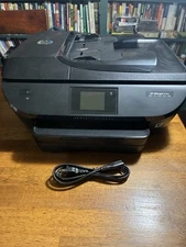 HP Officejet 5740 Printer Copy Print Scan Fax WiFi, Used With Ink
