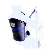 Mopedia Harnais dorsal pour lève-personne Muevo UP sans appui-tête	 Gris/Bleu