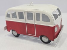 Metal VW MINI BUS Christmas Ornament Red White VW Van - 2.5" X 4.25"