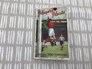 Huddersfield Town Division 1 & Leeds United Division 2 1950/51 Fixture Card