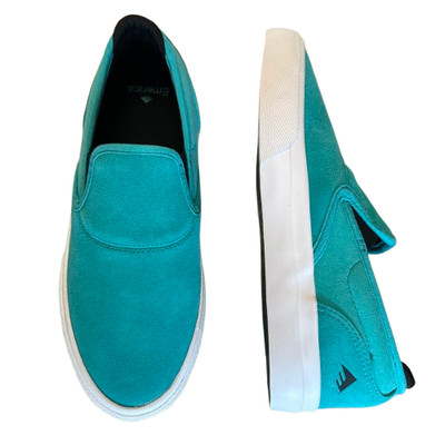 Emerica Skate Sneaker Kinder Aqua Gr. UK 4,5 EU 37,5 Wino G6 Slipper Canvas Schuhe.