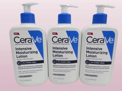 CERAVE INTENSIVE MOISTURIZING LOTION 12 OZ  LOT OF 3