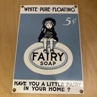 Vintage Ande Rooney Porcelain Metal Sign FAIRY SOAP Laundromat Advertising Sign