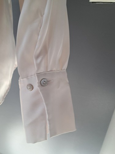NWT Zara Sz L/12/14 Button Down Satin Shirt Orig Price $39.90 - Picture 6 of 10