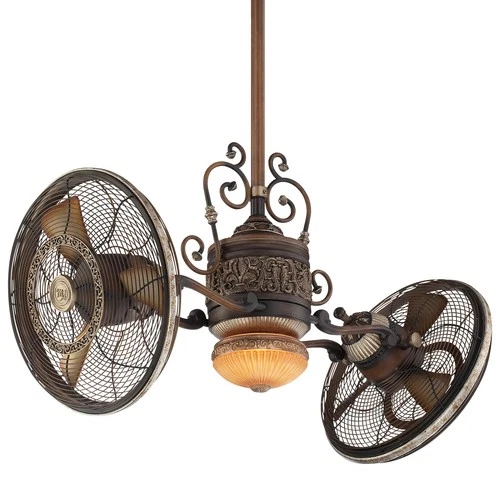 Minka Aire Traditional Gyro 42" Ceiling Fan - Belcaro Walnut 6-Blade - Picture 3 of 3