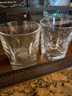 Jim Beam Pinched Bourbon Whiskey Rock Glasses (2) Clear Etched: Drink Smart — photo 5