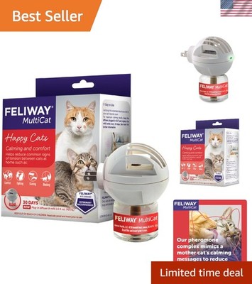 Calm Your Cats: MultiCat 30-Day Plug-in Pheromone Diffuser for Tension Relief