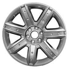 22x9 7 Spoke Used Aluminum Wheel Painted Light Silver Metallic 560-04739