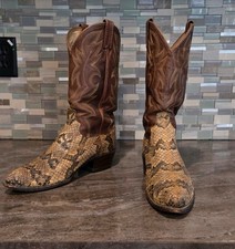 Vintage Dan Post Canebreak Rattlesnake Wester...
