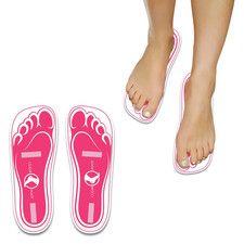 25Pairs 50Feets Disposable Stick Spray Tanning Feet Pads Perfect for Preventing