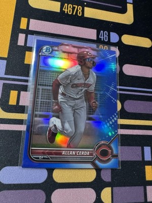 2022 Bowman Draft #BDC-22 Allan Cerda Chrome Blue Refractor #/150