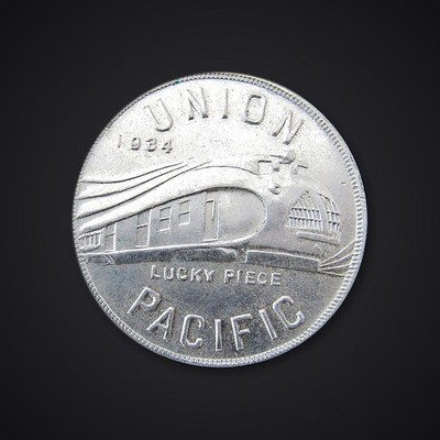 1934 Union Pacific ''Lucky Piece'' Medaille ALCOA Pullman Train Promo - Railroadiana