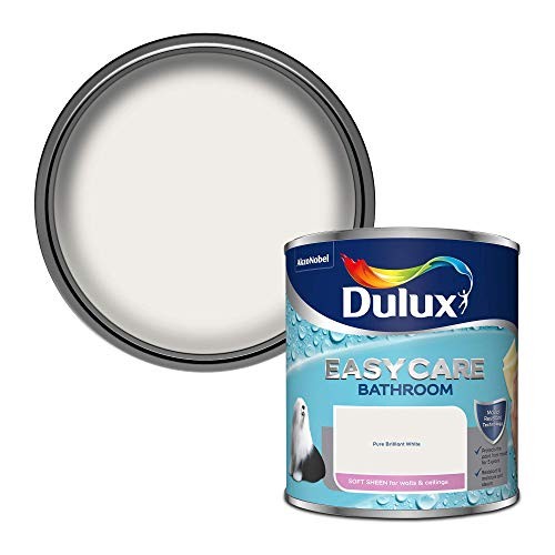 Anti Mould Paint Bathroom Soft Sheen Brilliant White Walls 1Litre Steam 