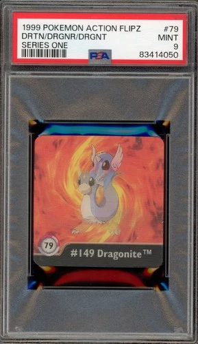 Pokemon Dratini/Dragonair/Dragonite Action Flipz Series One #79 PSA 9 Mint