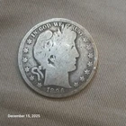 NR 1896 P 50C Barber 90% Silver Half Dollar Early Date Good Condition