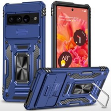 Military Grade Ring Holder Case with Camera Lens Cover for Google Pixel 10