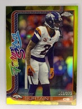 Topps 2025 Chrome Future Stars Pat Surtain II Denver Broncos FS-22 Serial /275