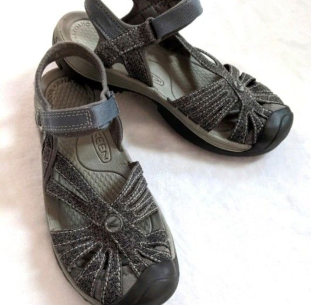 Sandali donna KEEN Rose Adventure punta chiusa grigio nuovi senza scatola misura 7 5