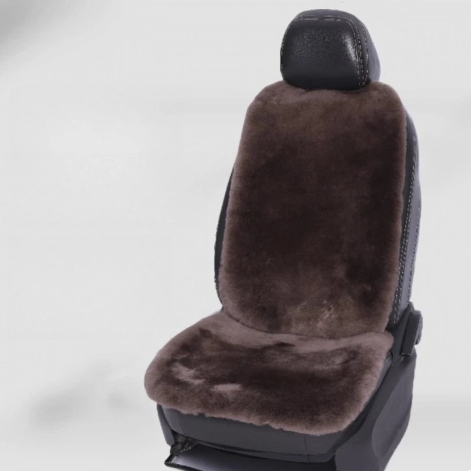 Protector de asiento de coche 100 % natural universal de piel de oveja genuina 100 % Foto 4 de 4