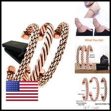 Coppervast Copper Bracelets - Valentine's Day Gift Men  Women Set 3 Gift