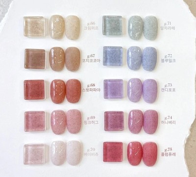 Yogurt Nail Muffler Velvet Gel Nail 10 Colors Soft Milky Finish / Tracking
