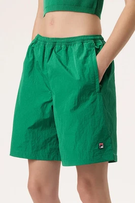 FILA x Hailey Bieber Green Crinkle Shorts - Image 1 of 4