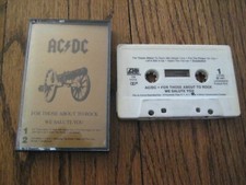 AC DC For Those About To Rock We Salute You 1981 Original US Cassette Tape Metal