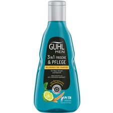 Guhl Hommes 3in1 Frais Et Soin Vivant Shampoo Avec Caféine 250ml