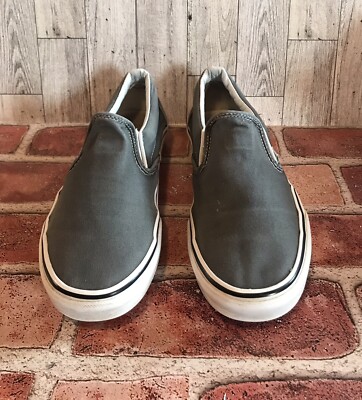 Vans Slip-on Mens Womens Gray Sneaker Low top Classic