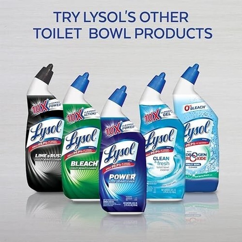 Lysol Toilet Bowl Cleaner Gel, For Cleaning and Disinfecting Stain Removal 24oz - Picture 6 of 7