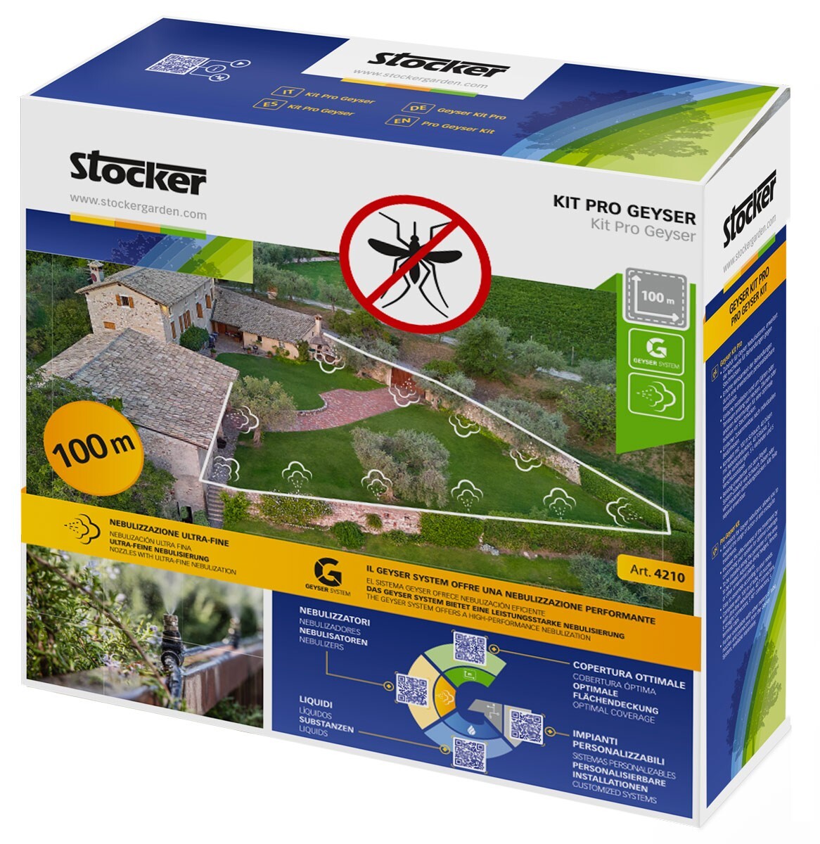 Occasione Kit Antizanzare Stocker 4210 Pro Geyser 100m - Prezzo Top