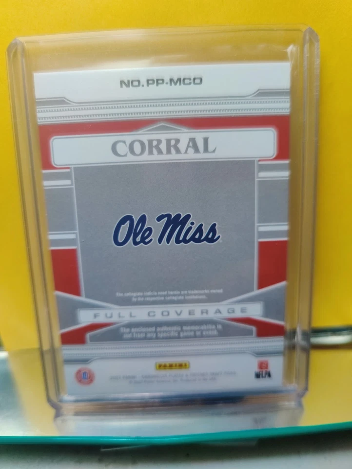 matt corral 2022 chronicles plates & patches DP Full coverage Rookie patch RC - Image 2 of 2