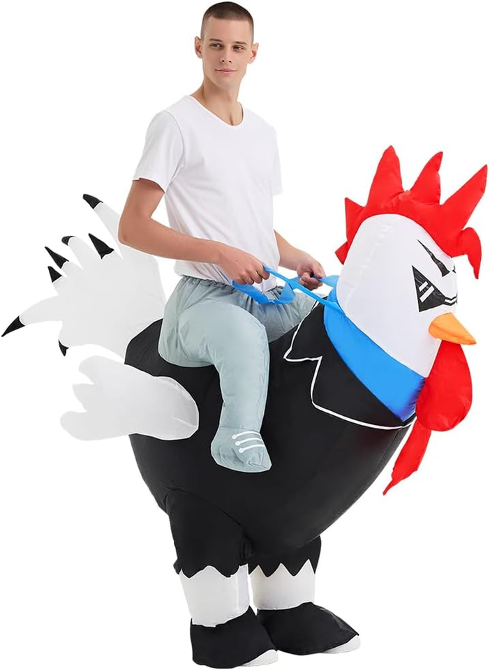 Inflatable Costume for Adults,Ride on Chicken Costume, Halloween