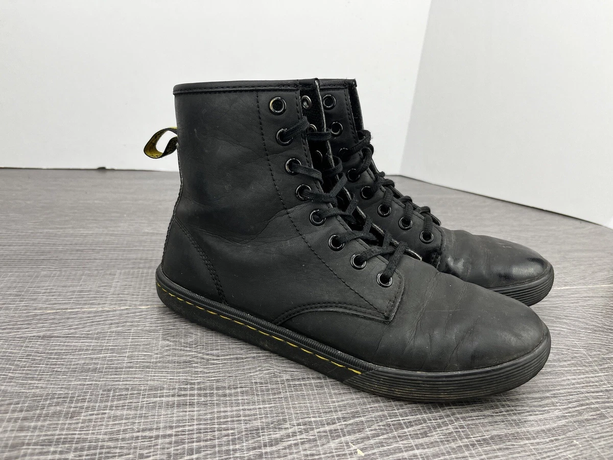 Dr. Martens Airwair Sheridan Matte Casual Black Combat Boots Size 7 Womens Retro