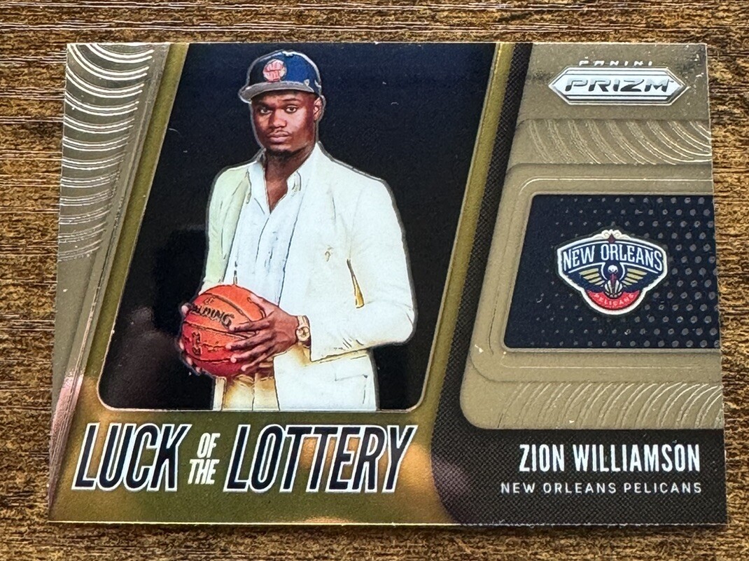 2019-20 Panini Prizm Luck of the Lottery Zion Williamson #1 Rookie RC Free Ship