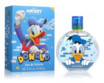 Disney Donald Duck Perfume Eau De Toilette 3.4 FL OZ NEW Blue Cute Gift Bottle