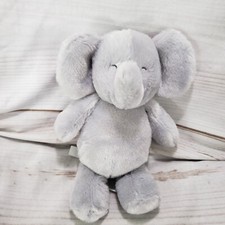 Carters Child Of Mine Baby Elephant Plush Sensor Toy Crinkle Ears Rattle 8 Inch