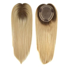 Women Topper  Human Hair Top Pieces European Cuticle Remy Straight Hair TP04