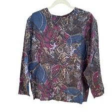 ANNIE ALEXANDER VTG SILK BLOUSE WOMENS SIZE MEDIUM