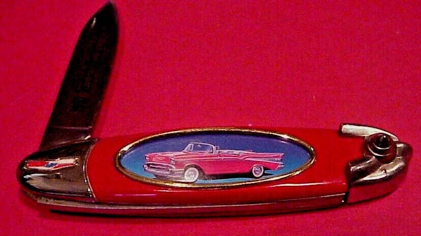 CUCHILLO OFICIAL DE COLECCIONISTA CHAVROLET BALAIR 1957 DE FRANKLIN COMO NUEVO Foto 2 de 4