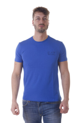 Emporio Armani EA7 Cotton Sweatshirt Men's Blue T Shirt 3YPTB0PJ48Z 1598