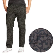 Levi's Men's 501 Original Fit Bubble Leopard Print Camo Pattern Jeans 005012871