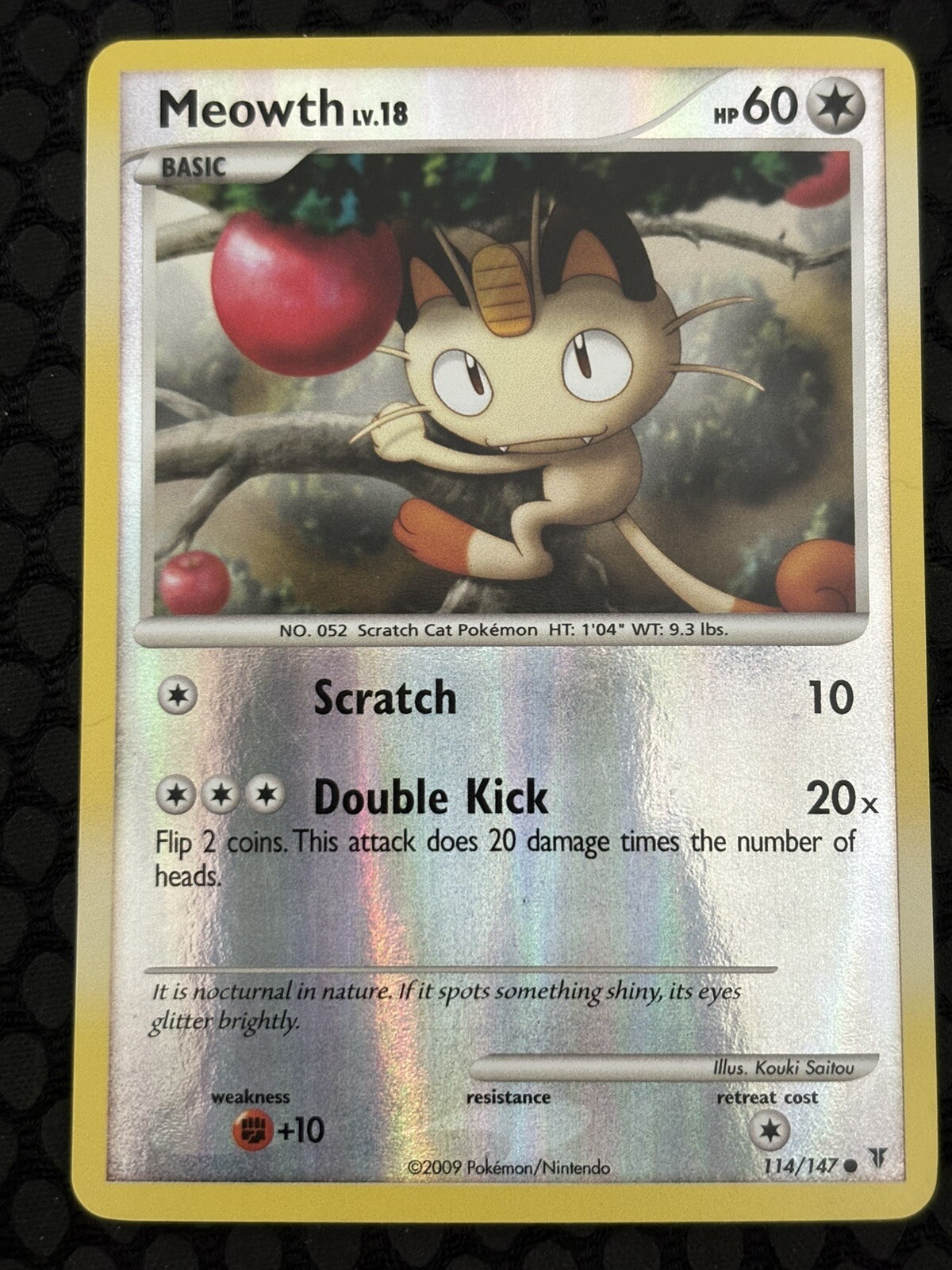 Pokémon TCG Meowth Supreme Victors 114/147 Reverse Holo LP