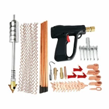 86Pcs Dent Puller Welder Kit Car Body Spot Repair Device Stud Welding Hammer Gun