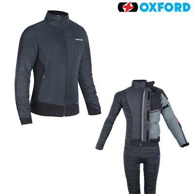 Oxford Advanced Expedition Mid-Layer Thermo Motorrad Motorrad Jacke - Schwarz