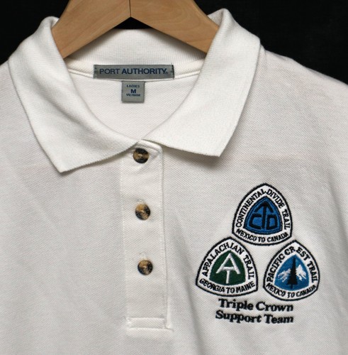 Appalachian Trail Pacific Crest Trail Continental Divide Polo Shirt Ladies Med