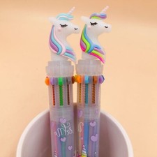 Lovely Unicorn 10 Colours Kawaai Ballpoint Smooth Pen for Students Children New
