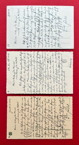 3 x AK ZWETTL Niederösterreich 1943 Stadtansichten mit Stift Kirche ( 114998 - Bild 2 von 2