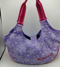 American Girl Truly Me Two Doll Tote Carrier Bag For Girls Lilac w/Stars Retired