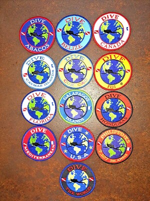 Scuba Destination Patches, Dive Patch